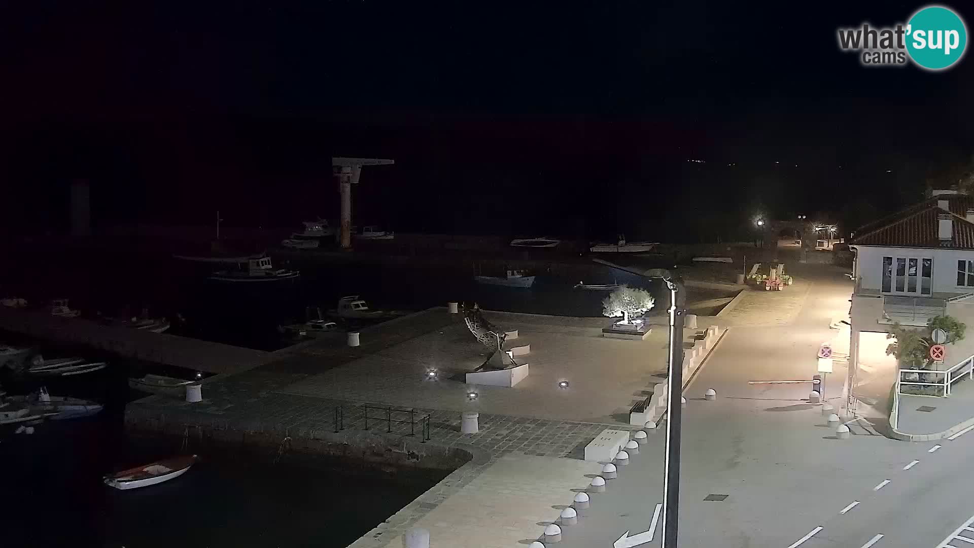 Webcam Senj – Panoramablick auf die Riva Senj