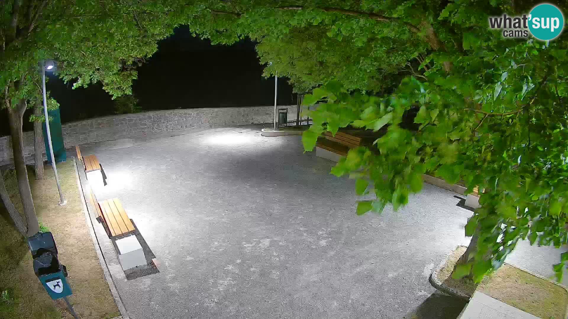 Senj Live Cam – Writers’ Park and the Velebit Channel