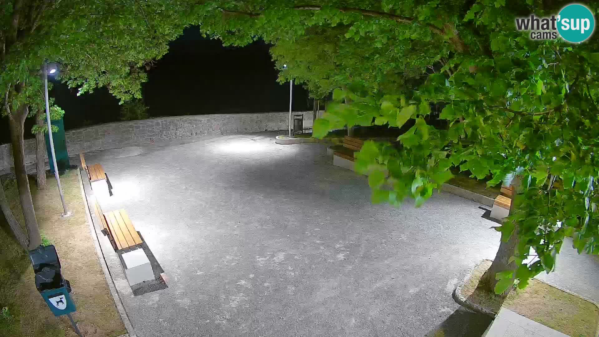 Senj Live Cam – Writers’ Park and the Velebit Channel