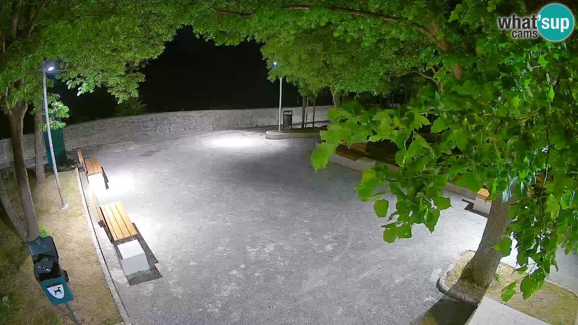 Senj Live Cam – Writers’ Park and the Velebit Channel