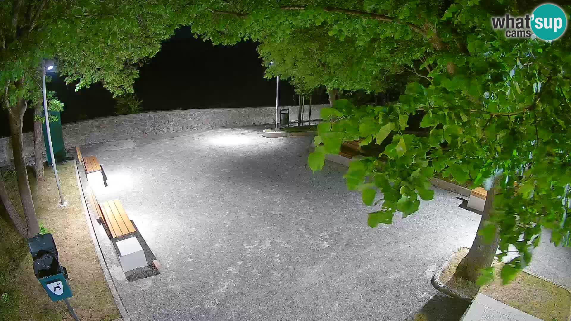 Senj Live Cam – Writers’ Park and the Velebit Channel