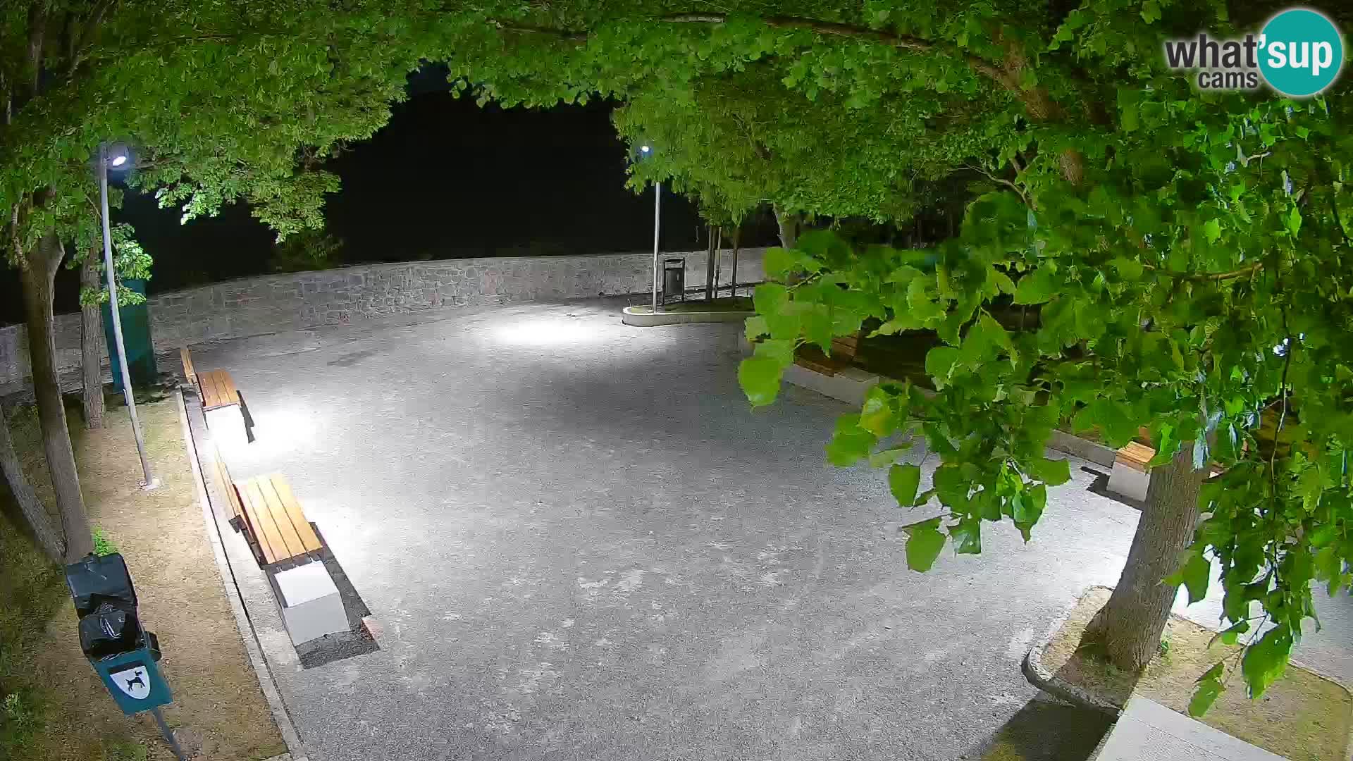 Senj Live Webcam – Schriftstellerpark und Velebit-Kanal