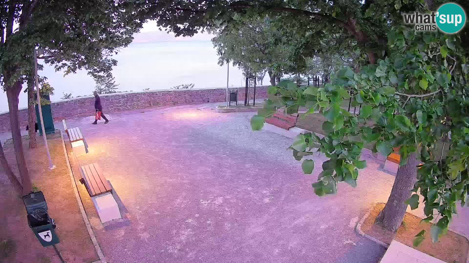 Senj Live Cam – Writers’ Park and the Velebit Channel