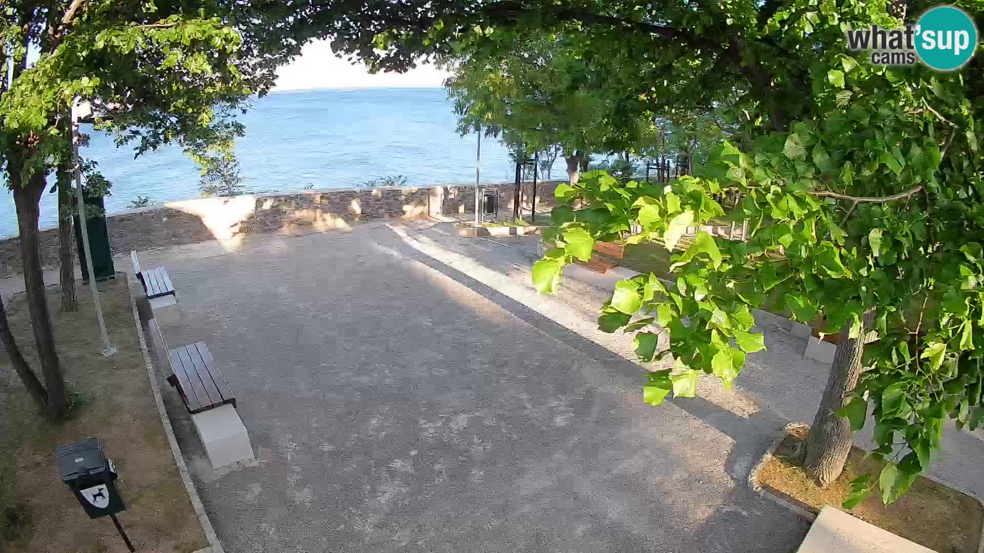 Senj Live Cam – Writers’ Park and the Velebit Channel