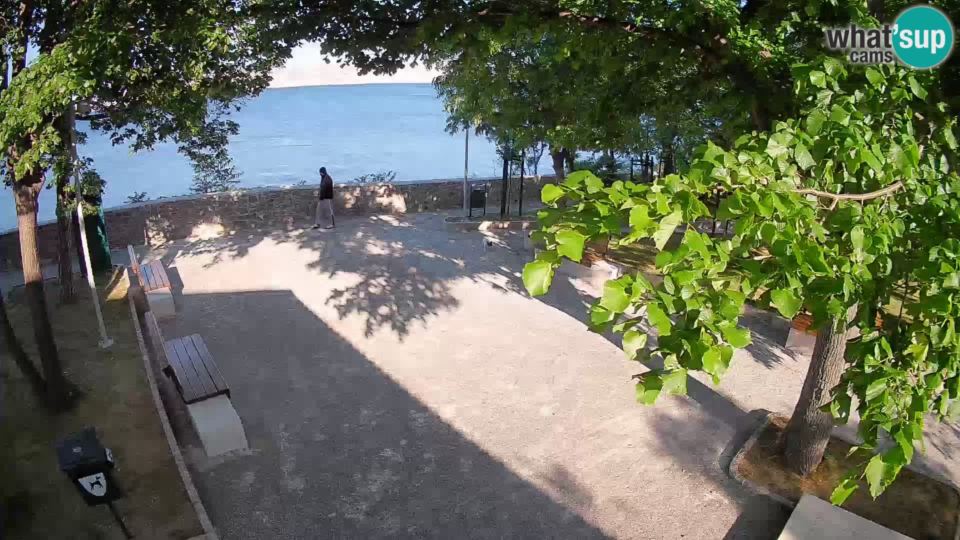 Senj Live Cam – Writers’ Park and the Velebit Channel