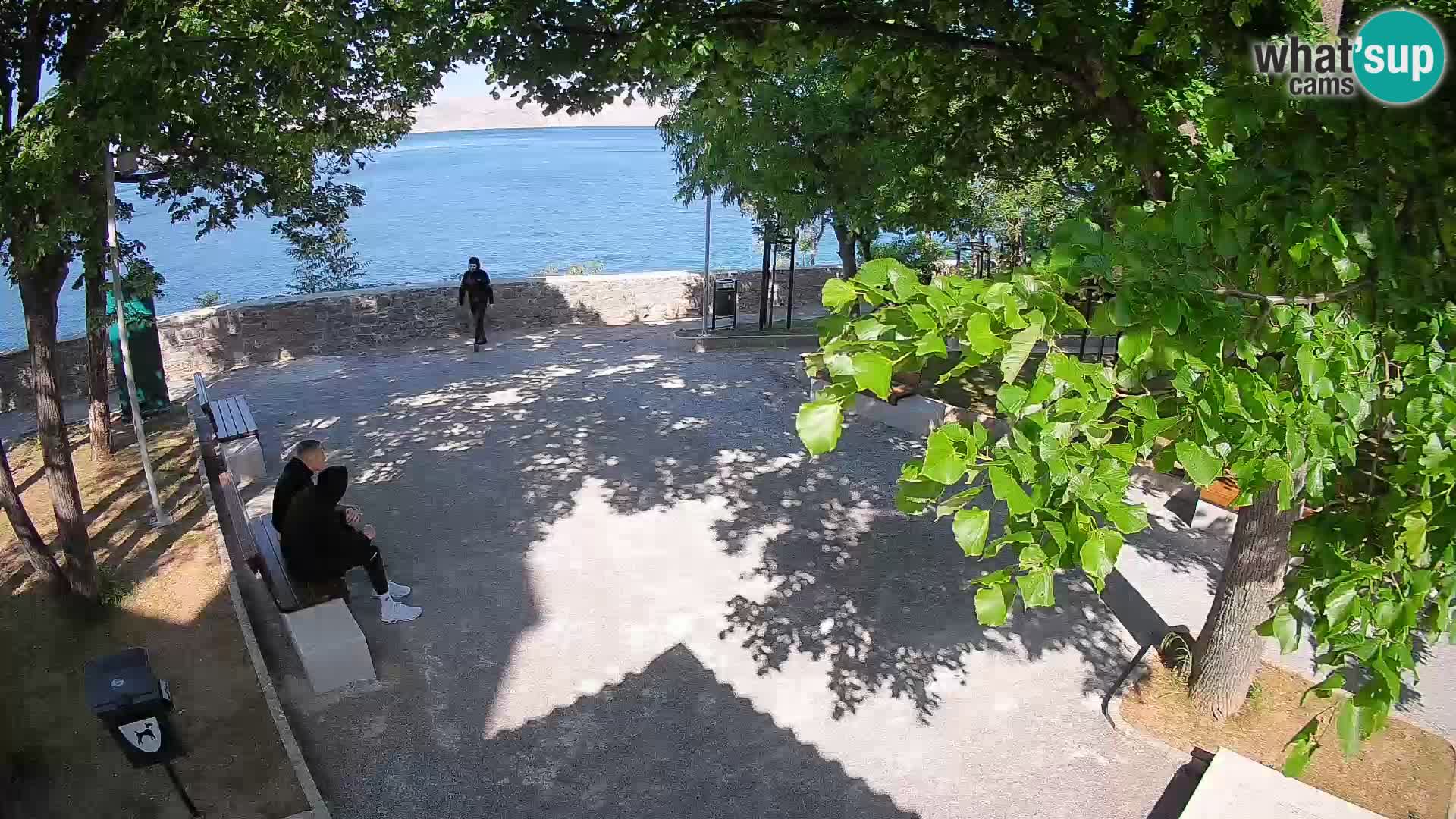 Senj Live Cam – Writers’ Park and the Velebit Channel