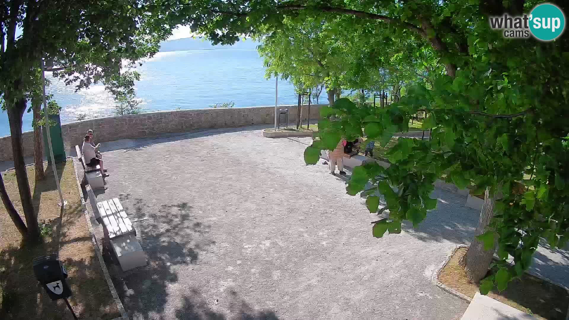 Senj Live Webcam – Schriftstellerpark und Velebit-Kanal