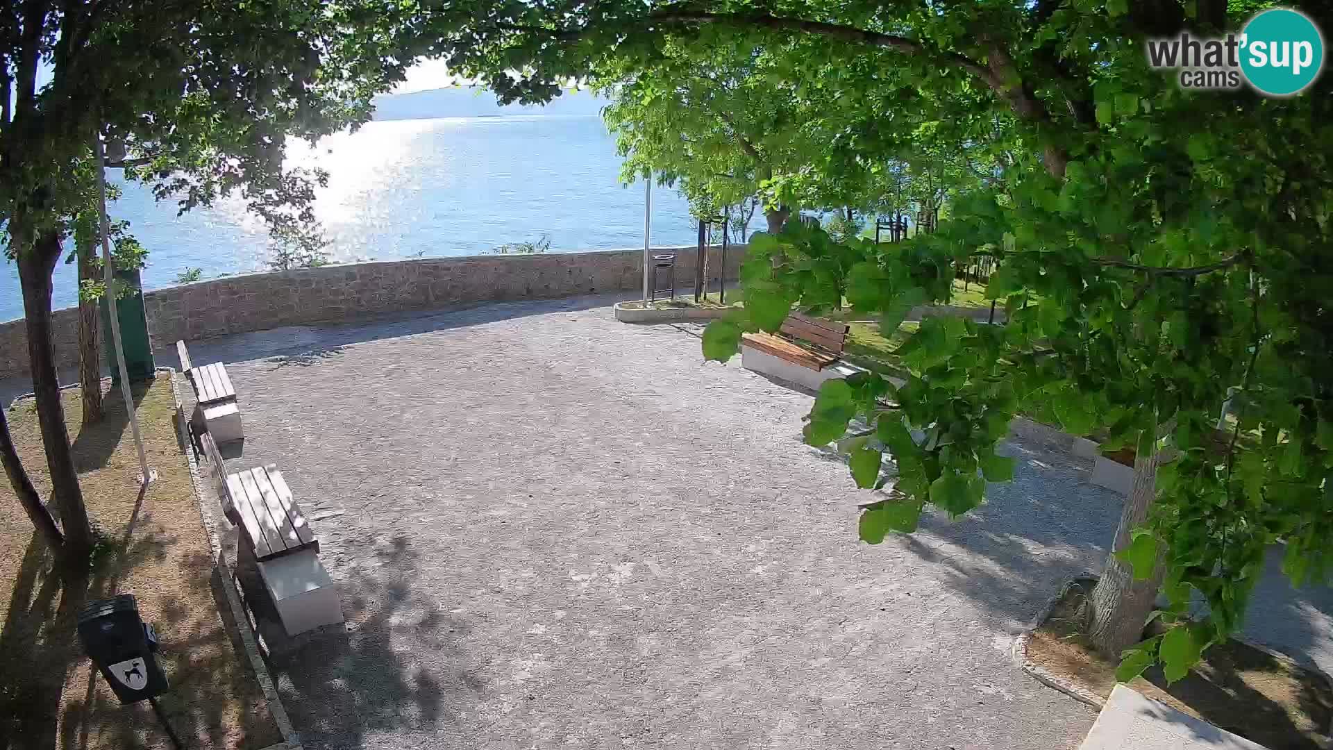 Senj Live Cam – Writers’ Park and the Velebit Channel