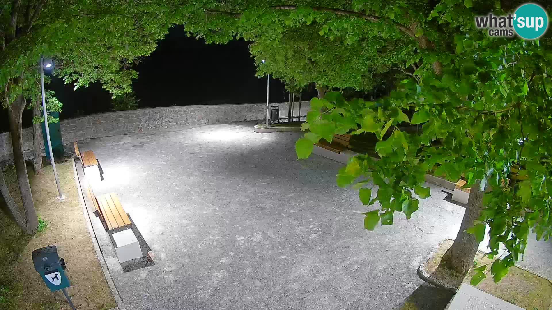 Senj Live Cam – Writers’ Park and the Velebit Channel