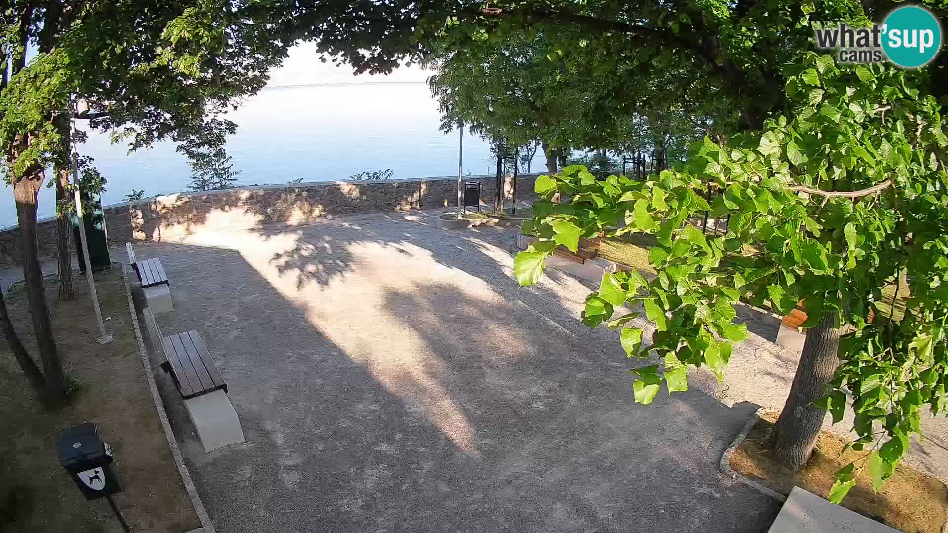 Senj Live Cam – Writers’ Park and the Velebit Channel