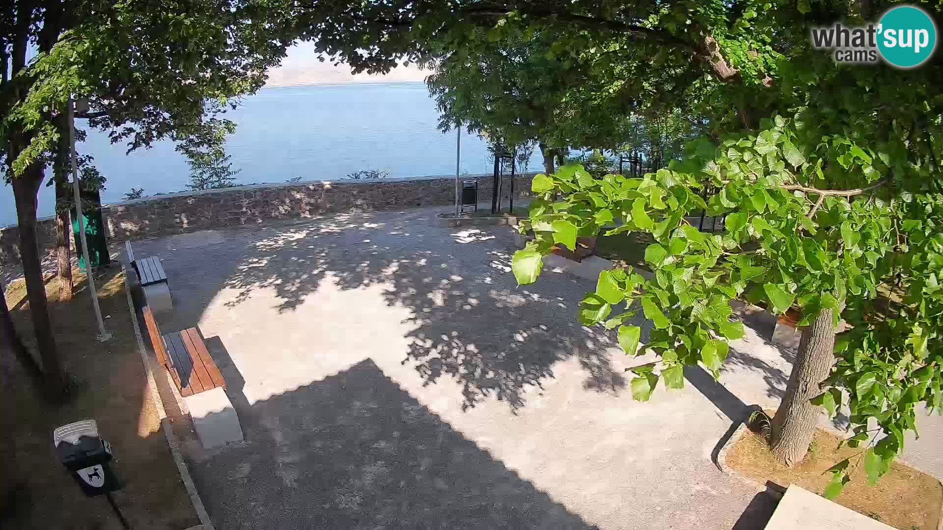 Senj Live Cam – Writers’ Park and the Velebit Channel