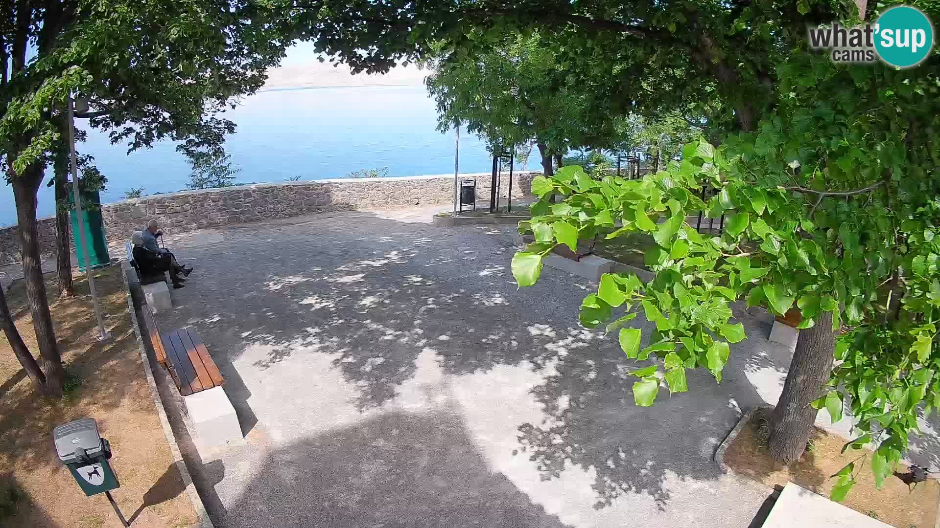 Senj Live Cam – Writers’ Park and the Velebit Channel
