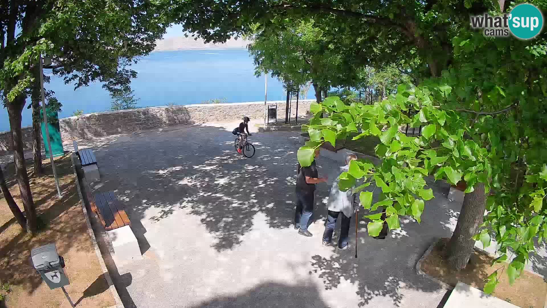 Senj Live Cam – Writers’ Park and the Velebit Channel