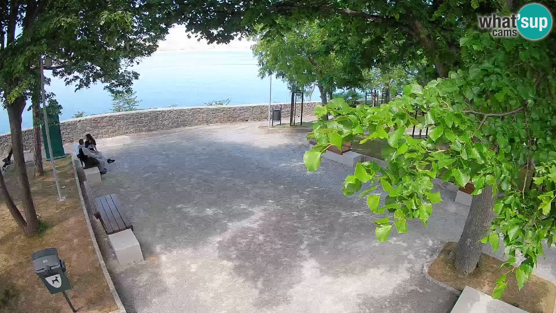 Kamera uživo Senj – Park književnika i Velebitski kanal