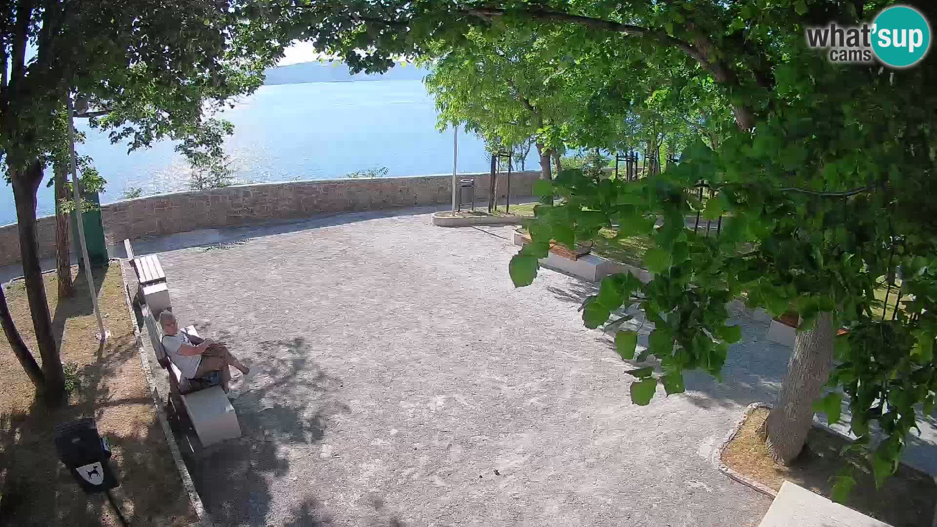 Senj Live Cam – Writers’ Park and the Velebit Channel