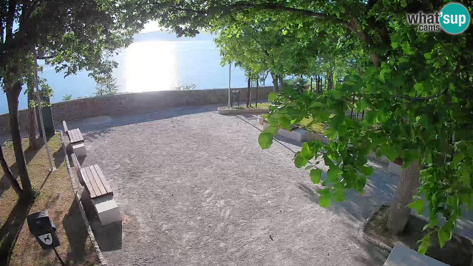Senj Live Cam – Writers’ Park and the Velebit Channel