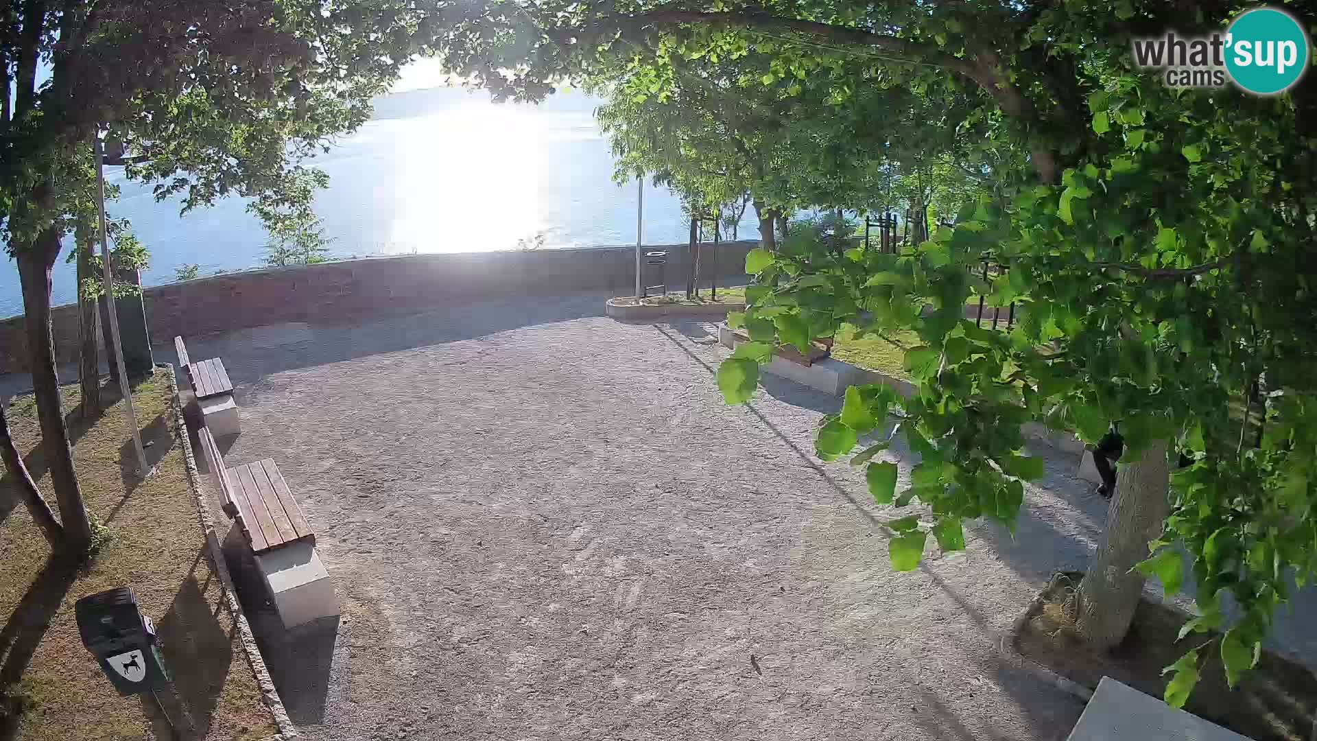 Senj Live Cam – Writers’ Park and the Velebit Channel