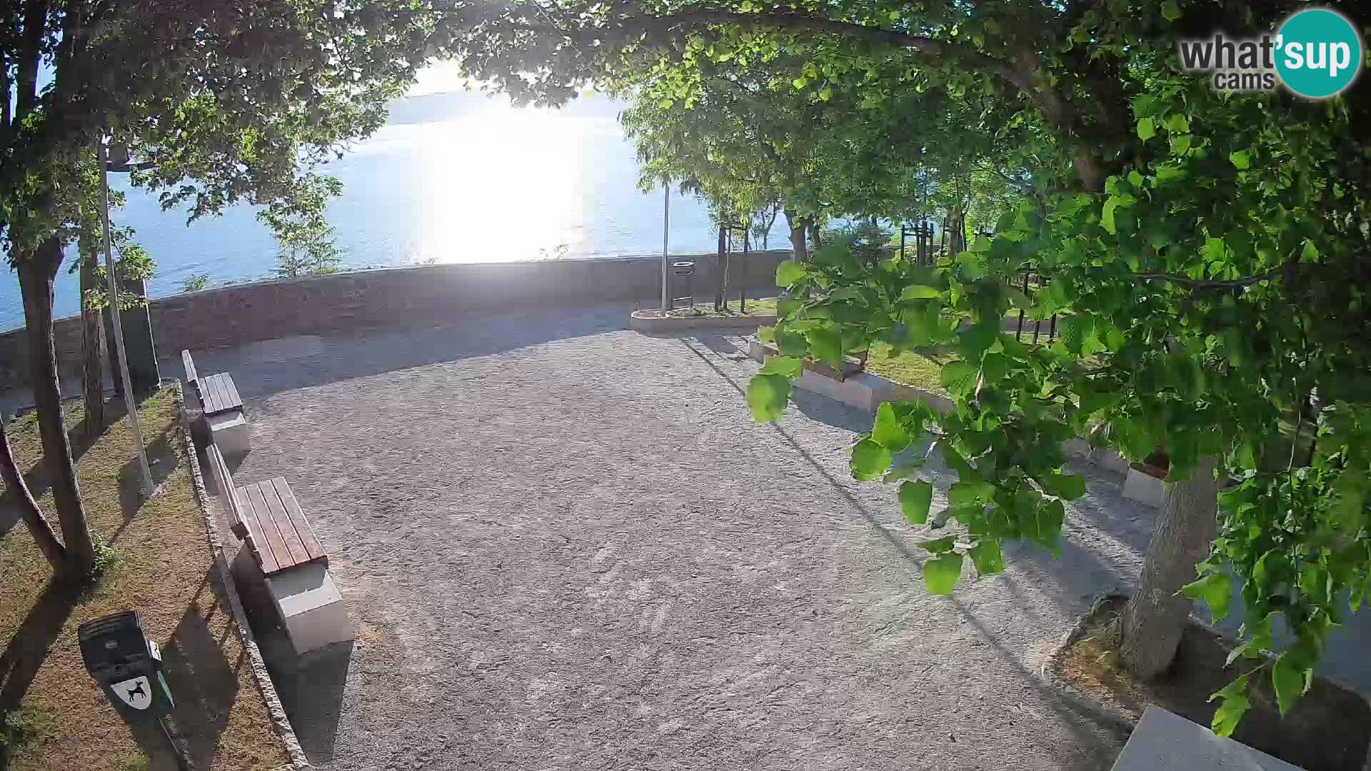 Senj Live Cam – Writers’ Park and the Velebit Channel