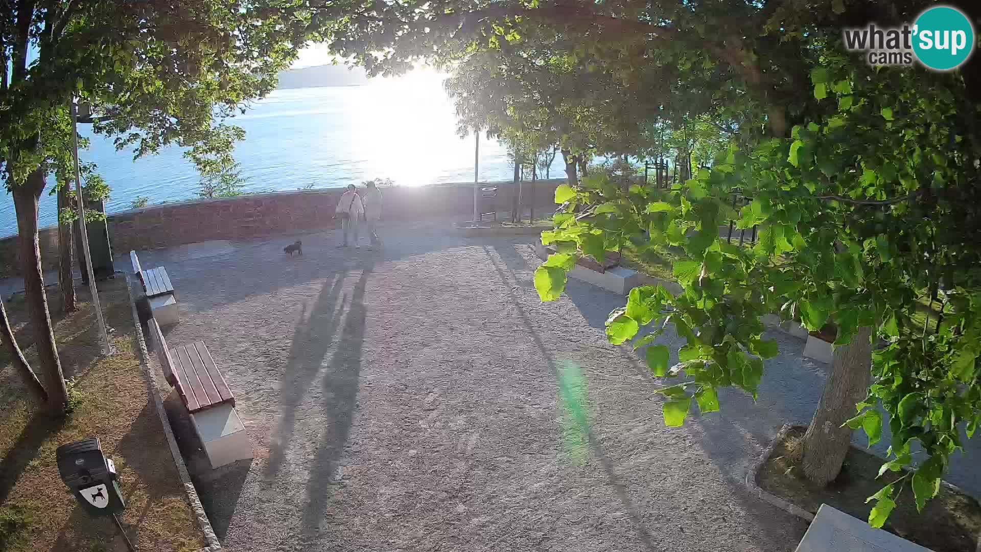 Senj Live Webcam – Schriftstellerpark und Velebit-Kanal