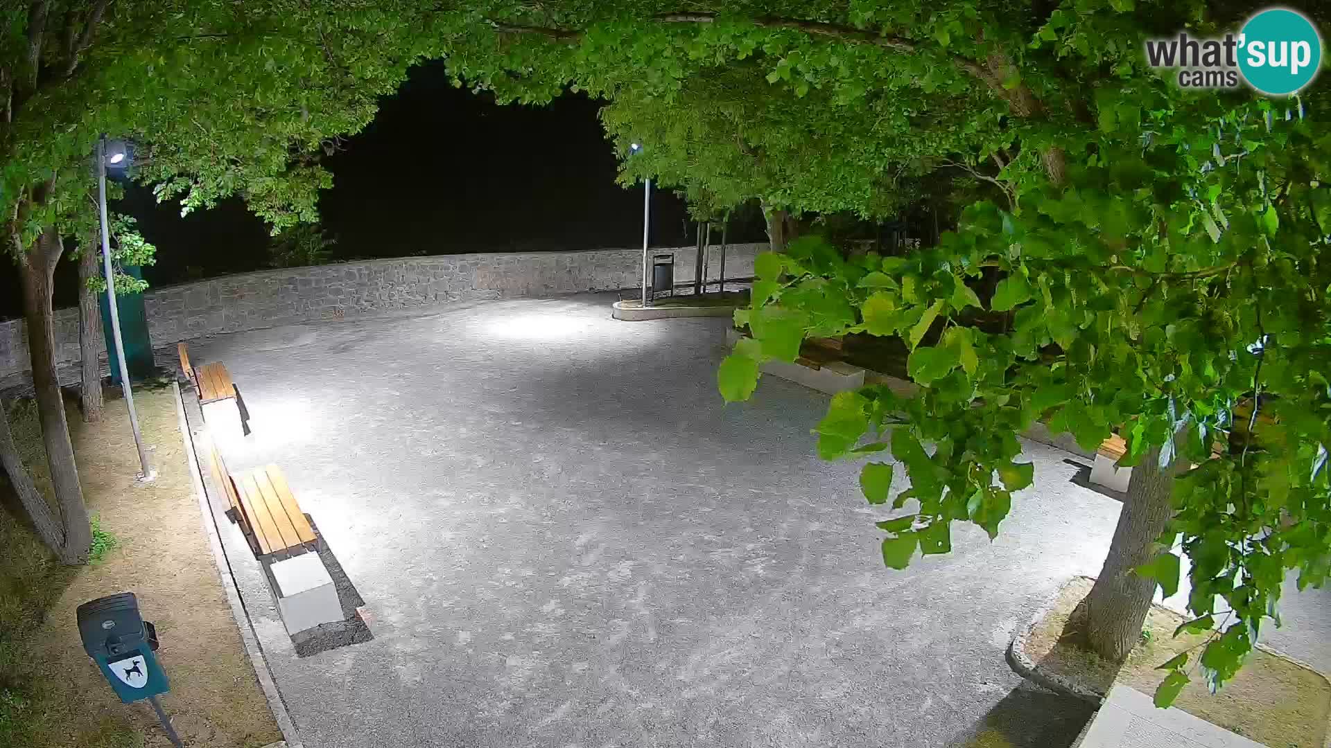 Senj Live Cam – Writers’ Park and the Velebit Channel