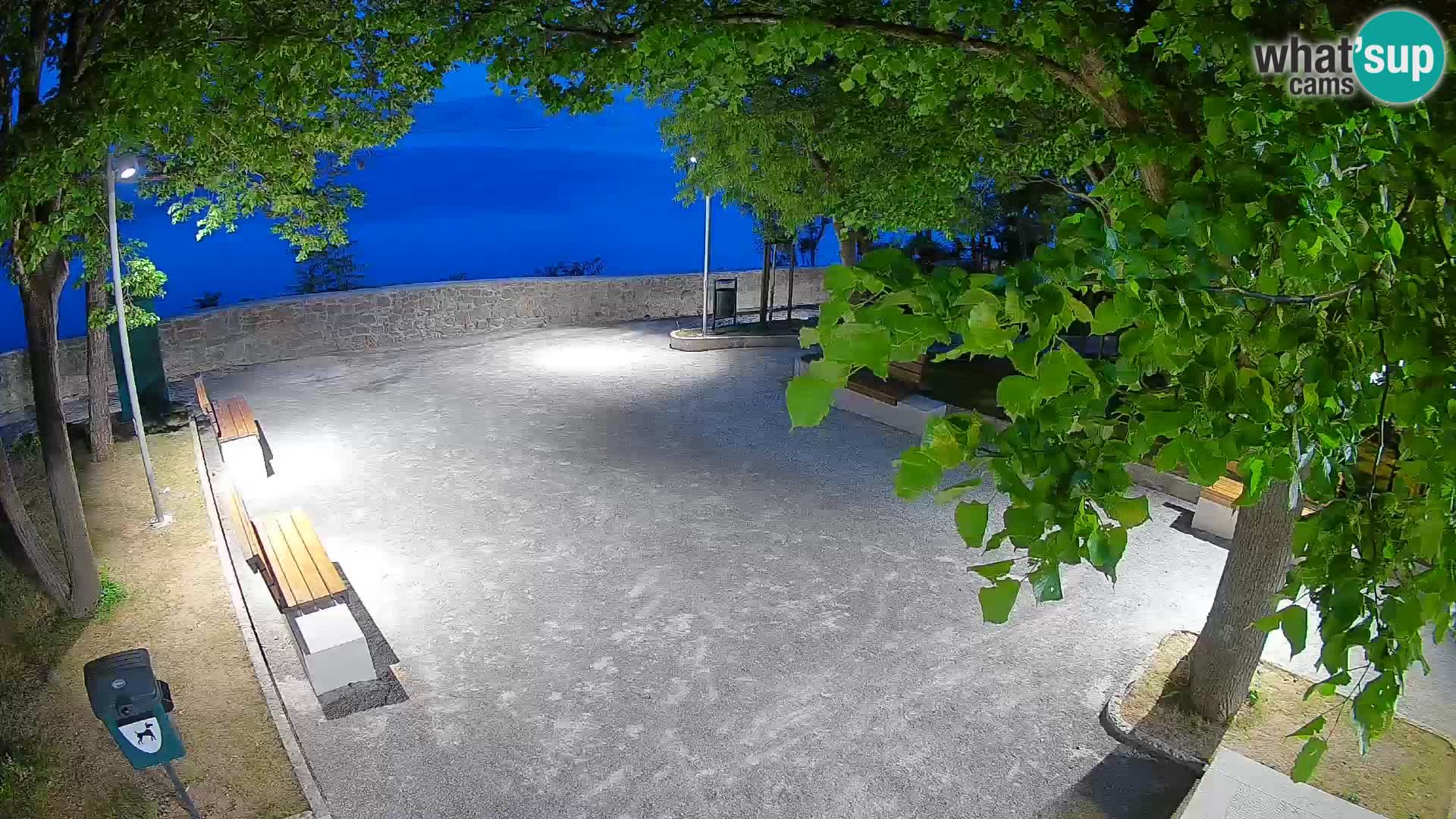Senj Live Cam – Writers’ Park and the Velebit Channel