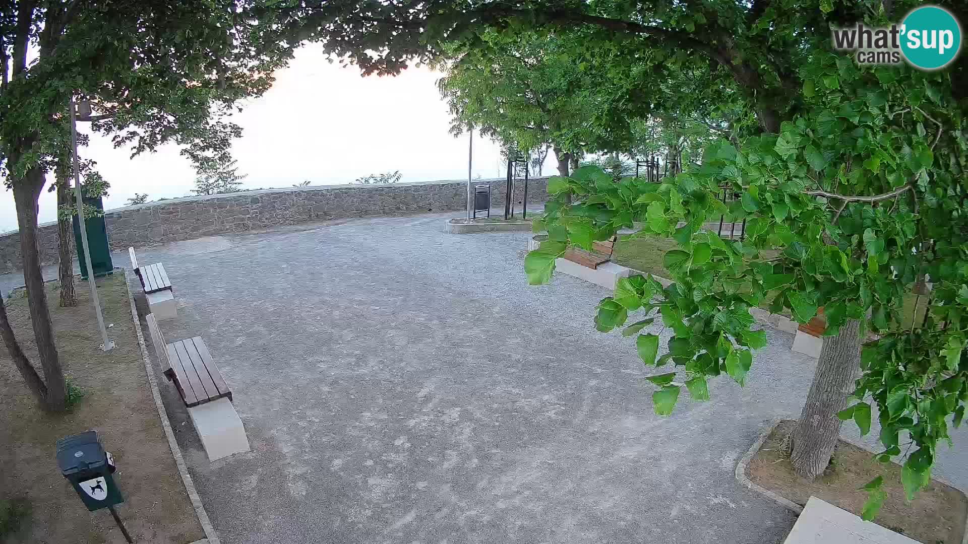 Senj Live Cam – Writers’ Park and the Velebit Channel