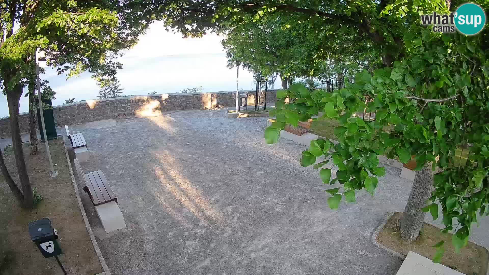 Senj Live Cam – Writers’ Park and the Velebit Channel