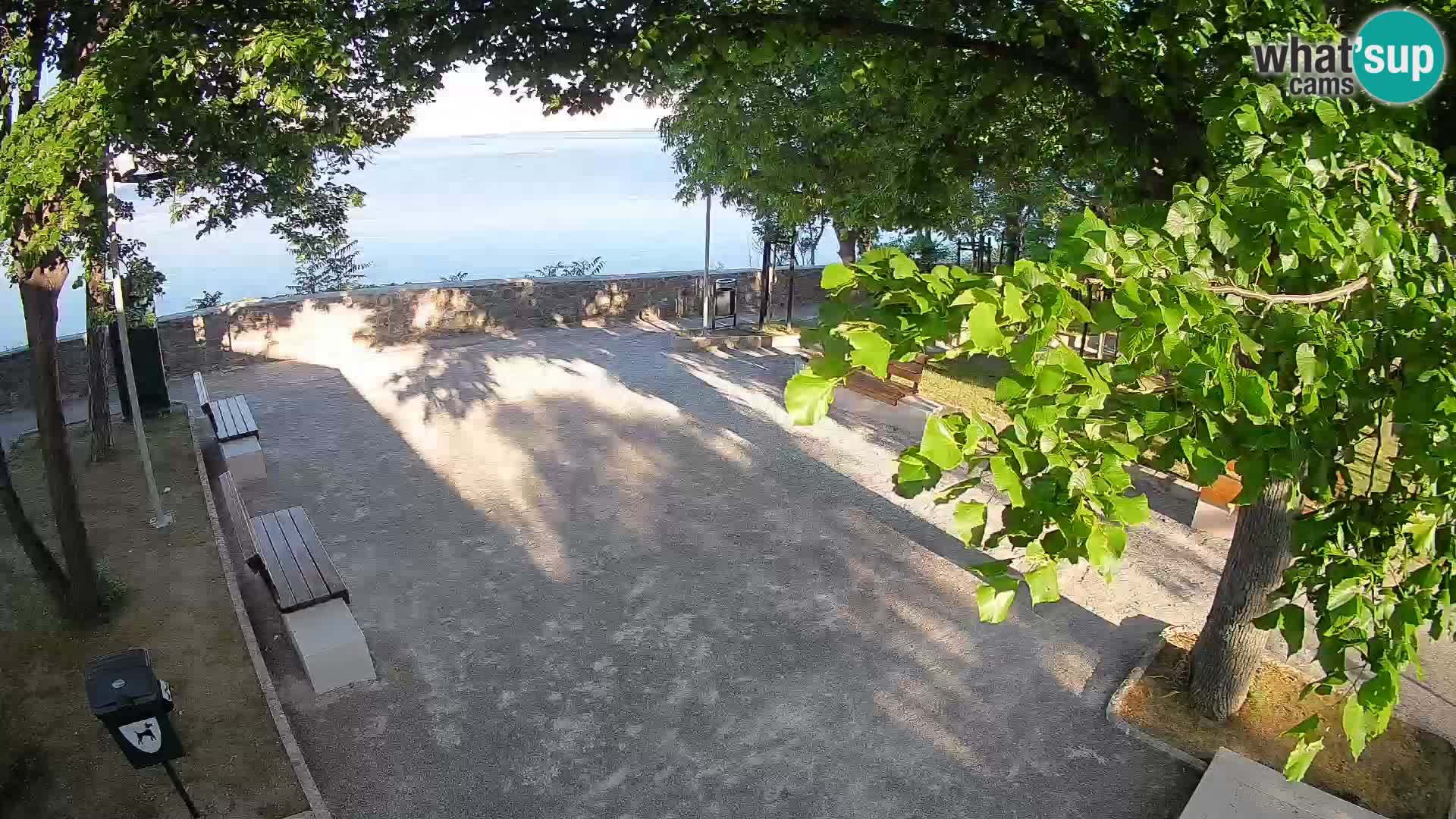 Kamera uživo Senj – Park književnika i Velebitski kanal
