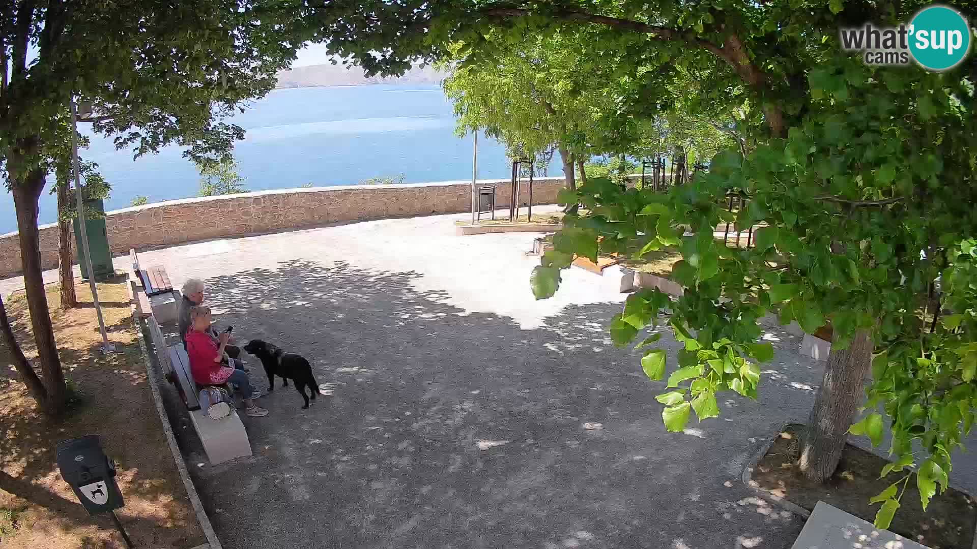 Senj Live Cam – Writers’ Park and the Velebit Channel