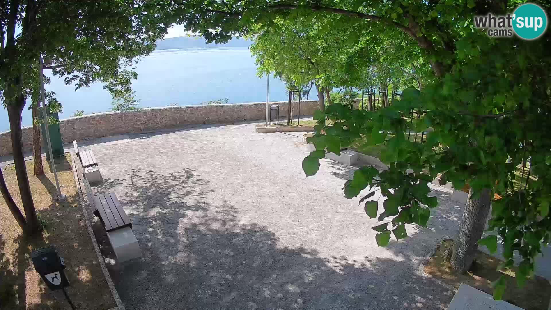 Senj Live Cam – Writers’ Park and the Velebit Channel