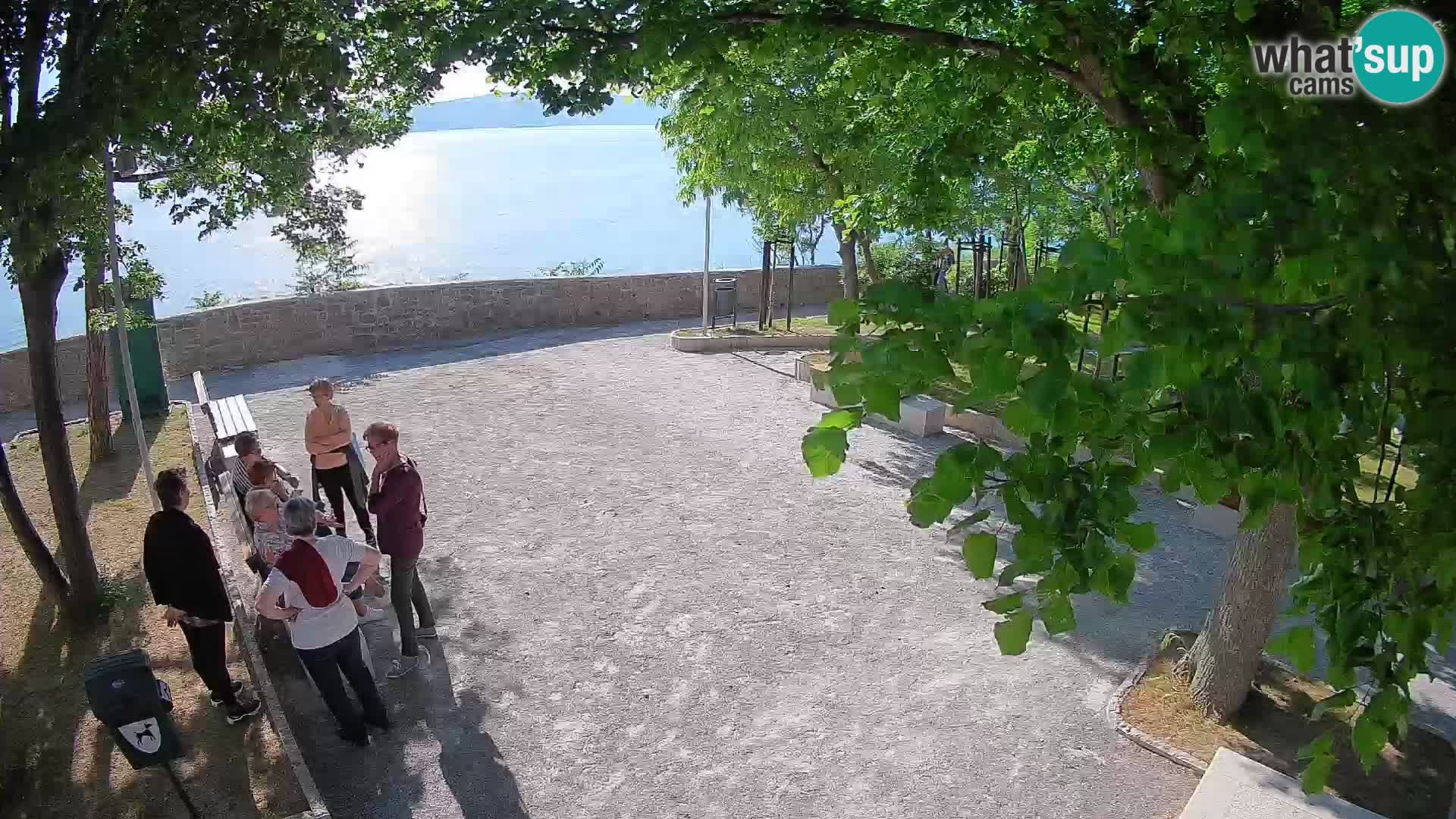 Senj Live Cam – Writers’ Park and the Velebit Channel