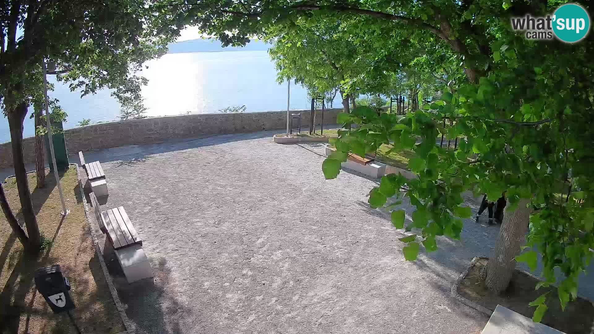 Senj Live Cam – Writers’ Park and the Velebit Channel