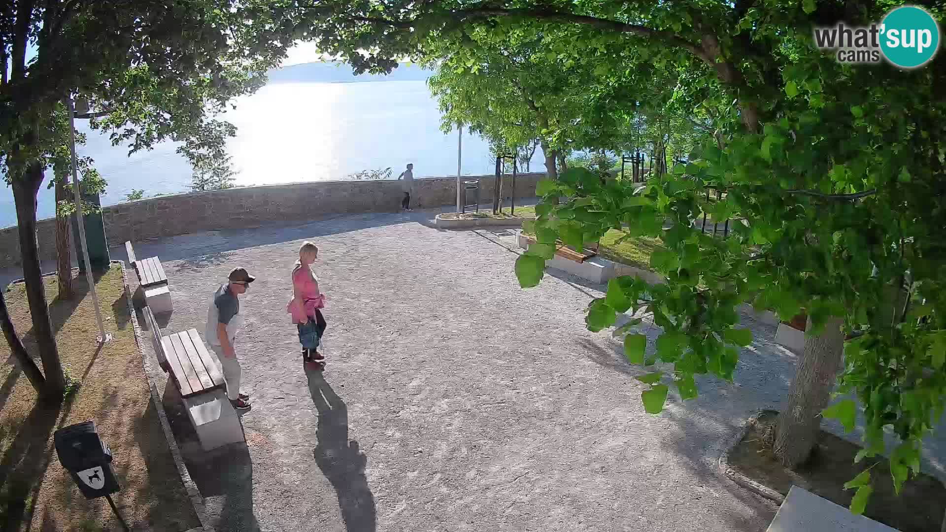 Senj Live Cam – Writers’ Park and the Velebit Channel
