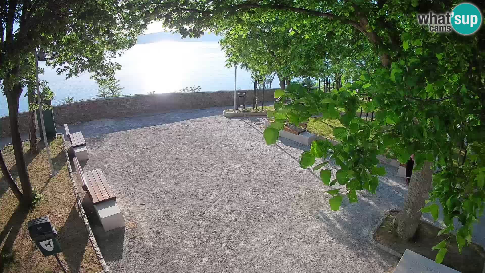 Senj Live Cam – Writers’ Park and the Velebit Channel