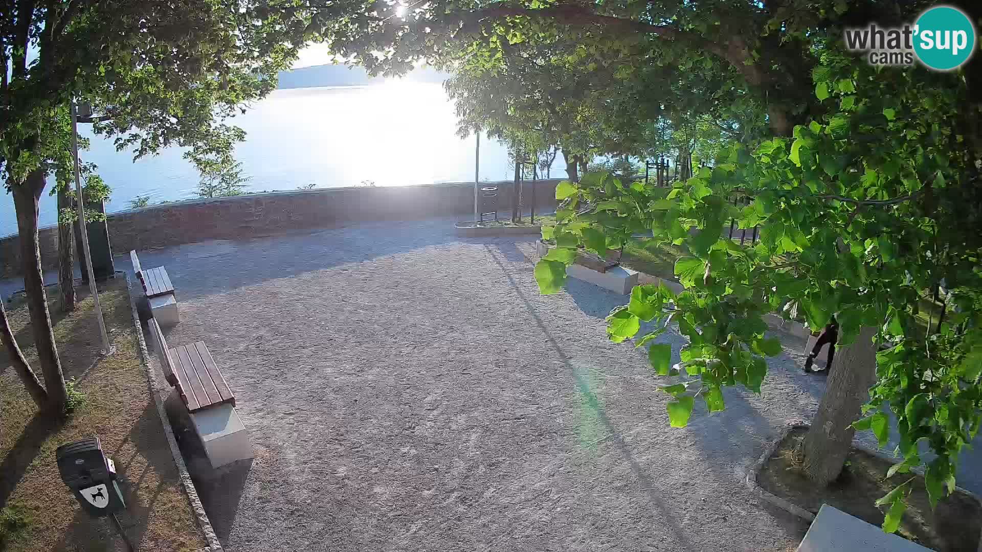 Senj Live Webcam – Schriftstellerpark und Velebit-Kanal