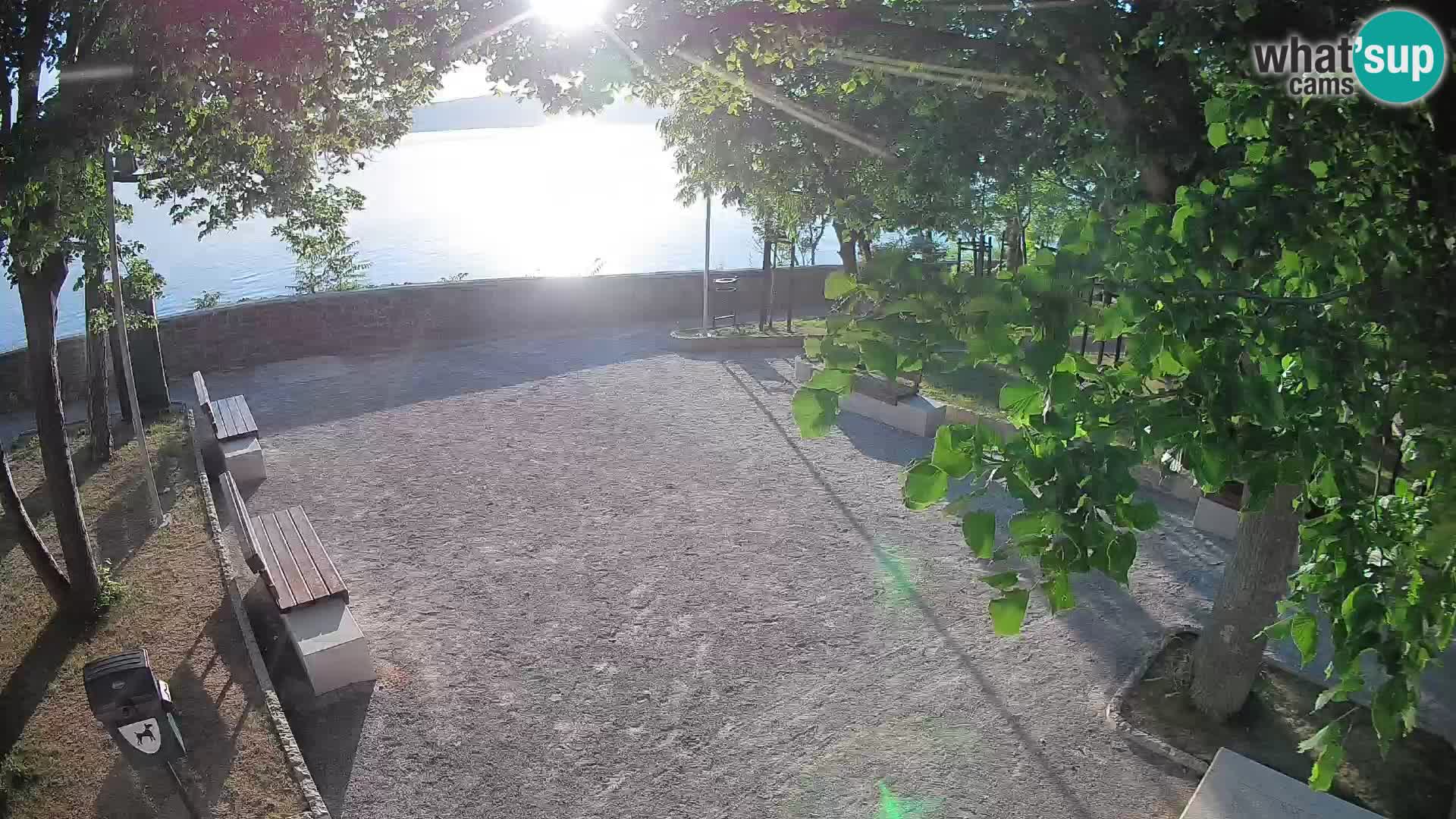 Senj Live Cam – Writers’ Park and the Velebit Channel