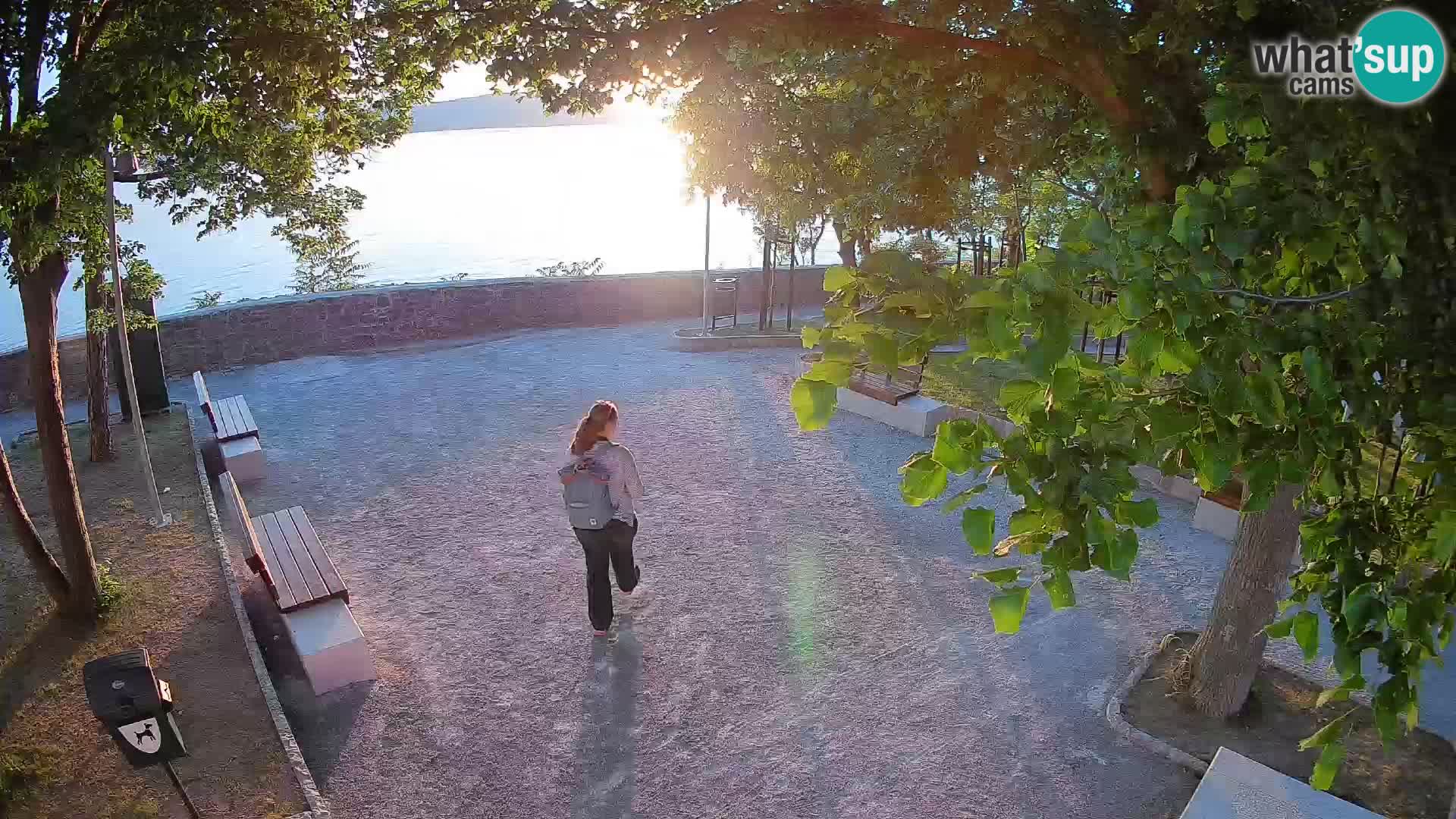 Senj Live Cam – Writers’ Park and the Velebit Channel