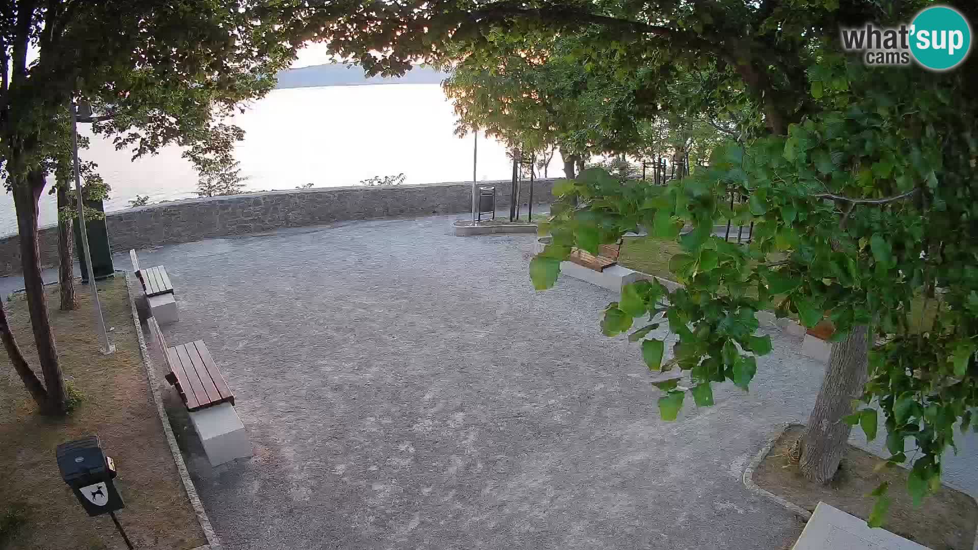 Senj Live Cam – Writers’ Park and the Velebit Channel