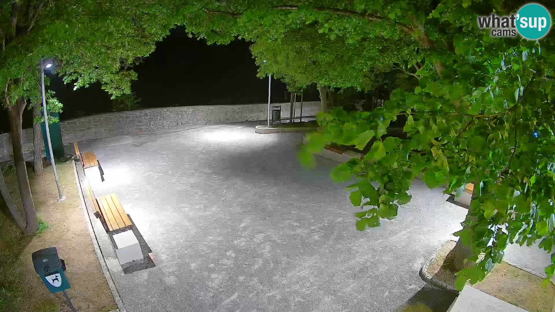 Senj Live Cam – Writers’ Park and the Velebit Channel