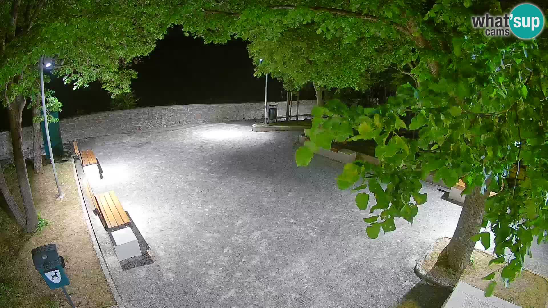 Senj Live Cam – Writers’ Park and the Velebit Channel