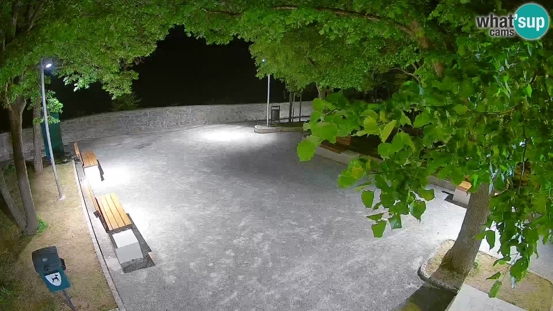 Senj Live Cam – Writers’ Park and the Velebit Channel
