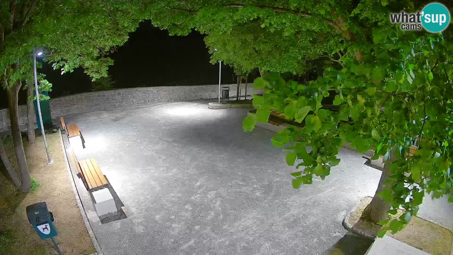 Senj Live Webcam – Schriftstellerpark und Velebit-Kanal