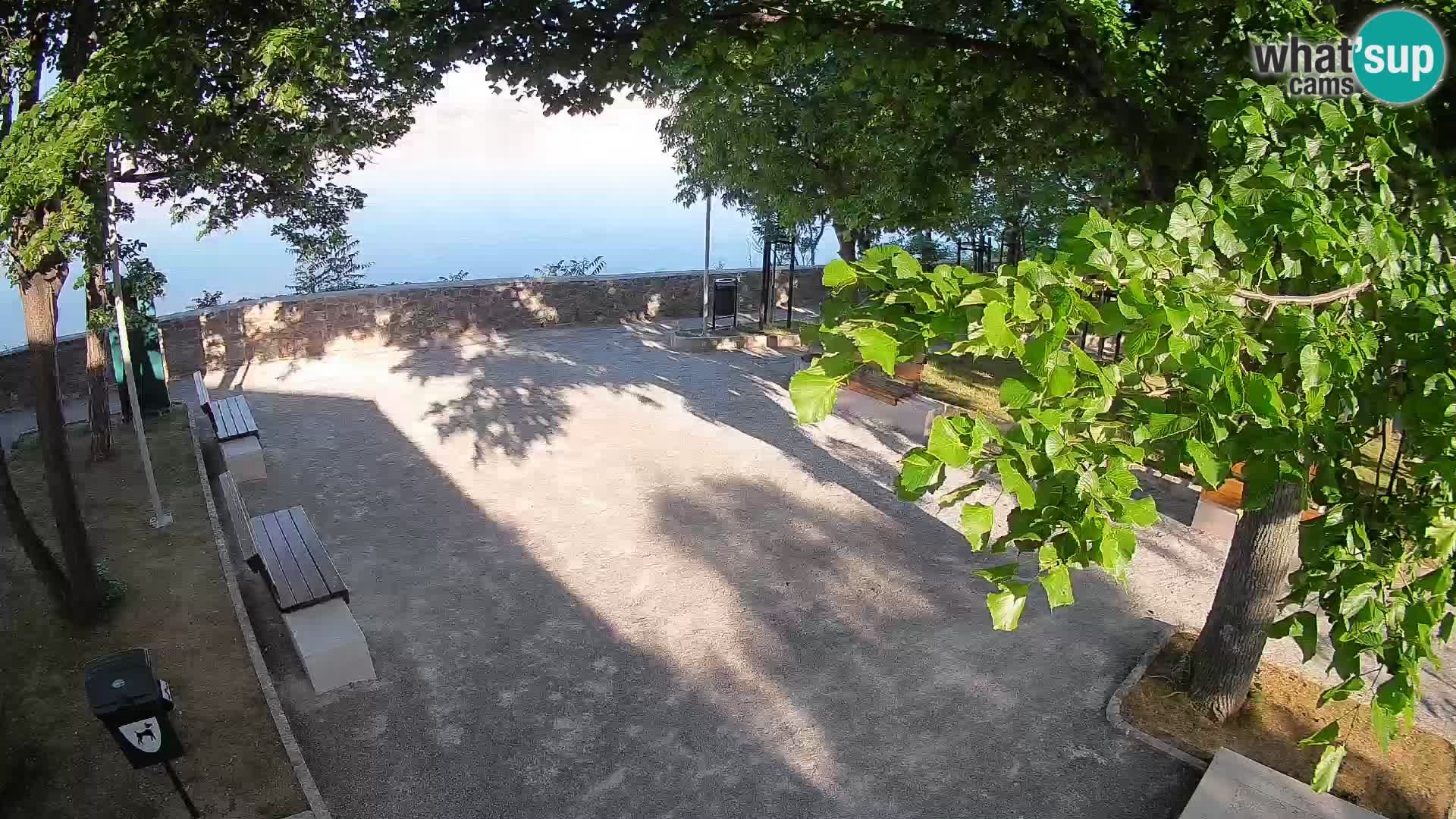 Senj Live Cam – Writers’ Park and the Velebit Channel