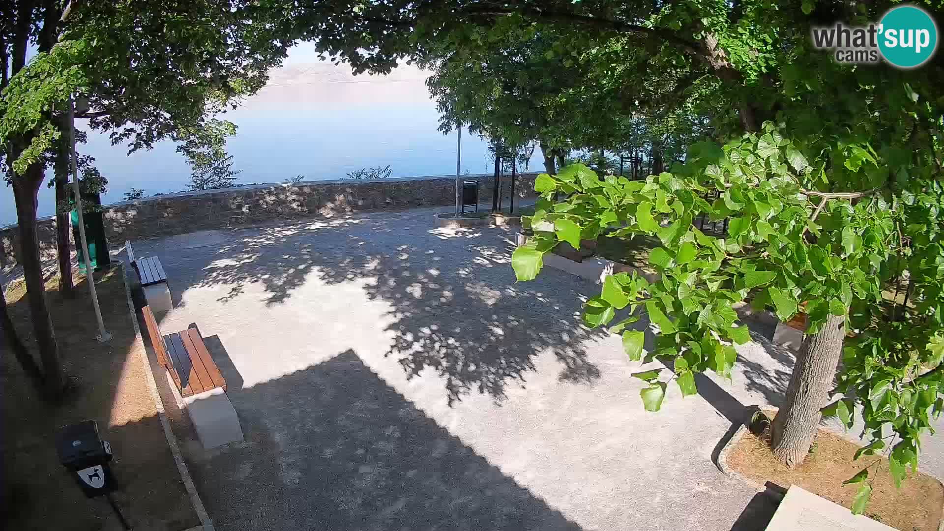 Senj Live Cam – Writers’ Park and the Velebit Channel