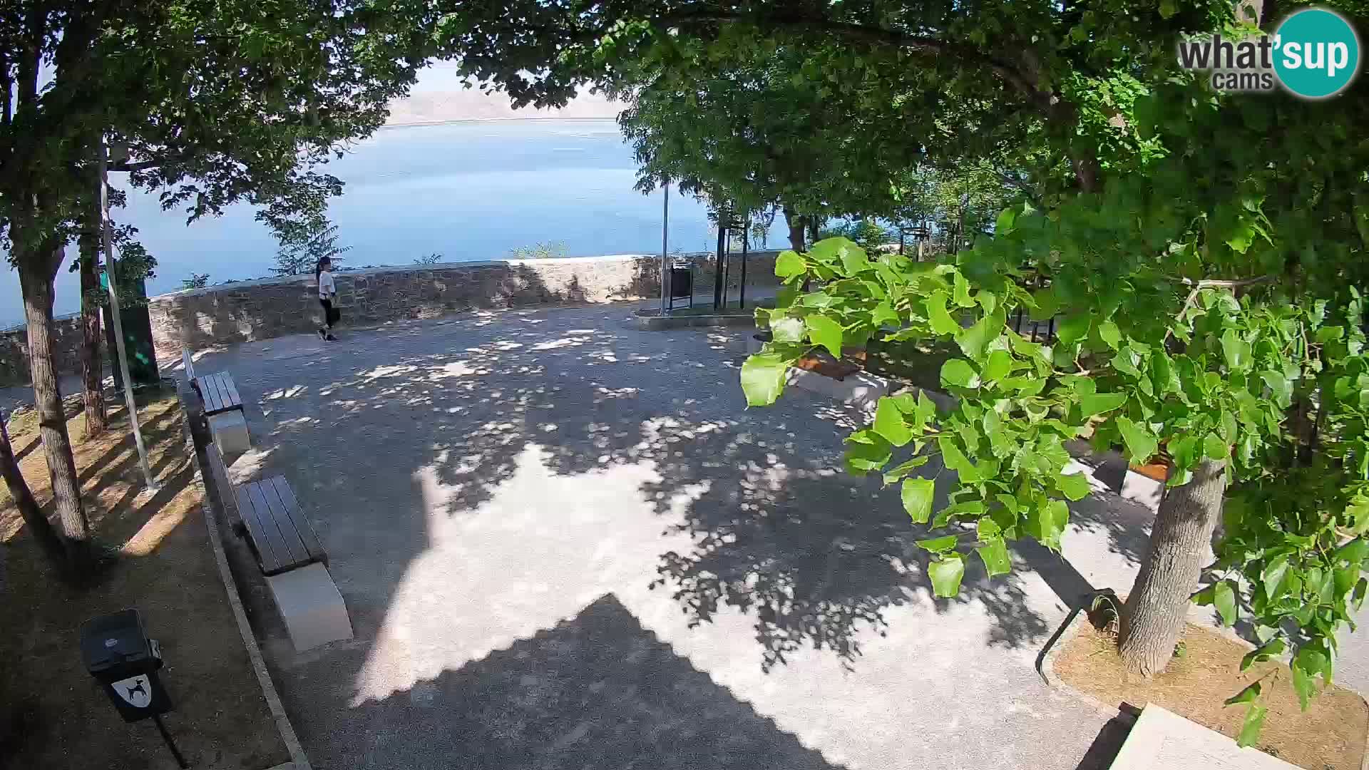 Senj Live Cam – Writers’ Park and the Velebit Channel