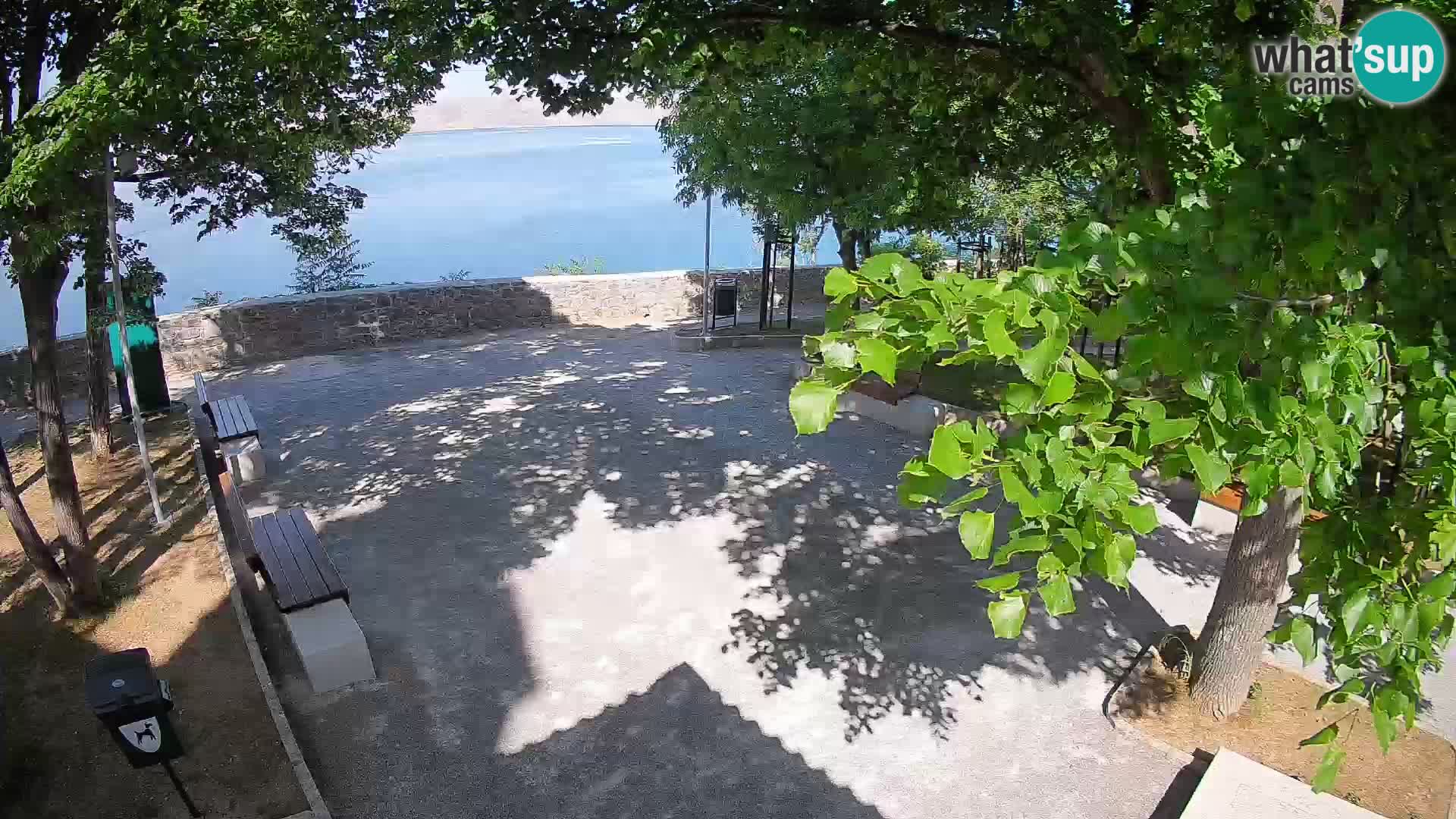 Senj Live Webcam – Schriftstellerpark und Velebit-Kanal