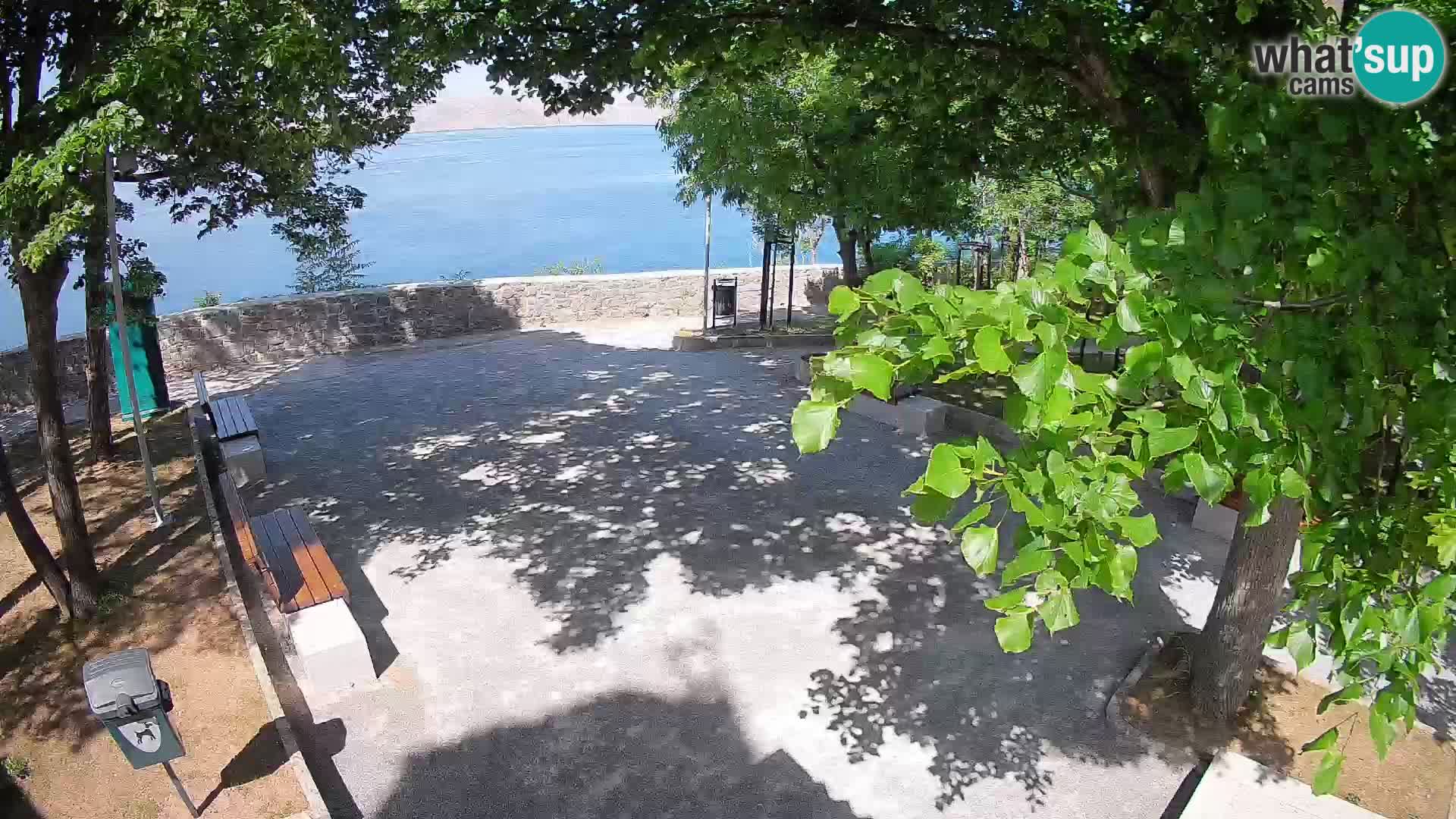 Senj Live Cam – Writers’ Park and the Velebit Channel