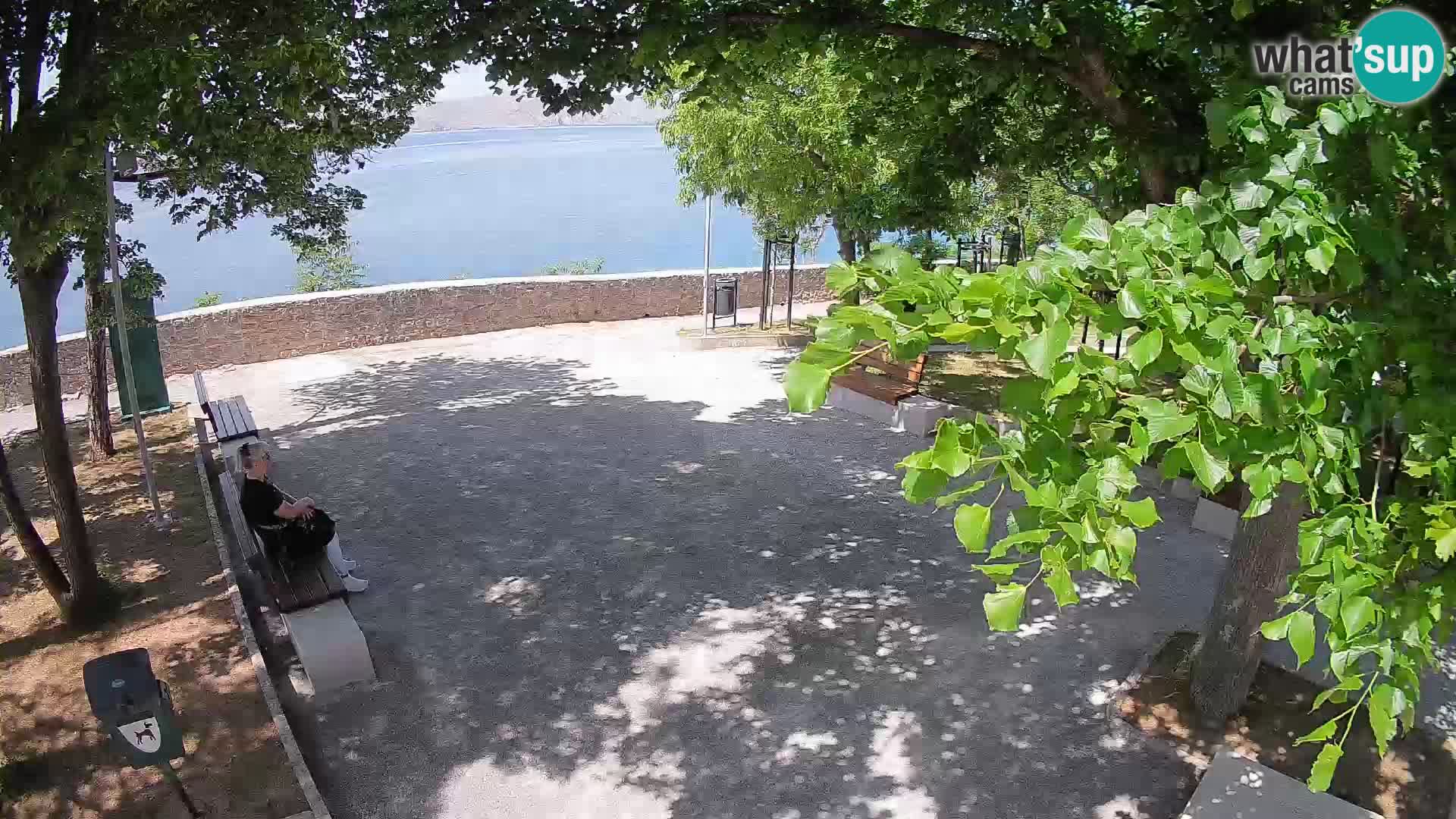 Senj Live Cam – Writers’ Park and the Velebit Channel