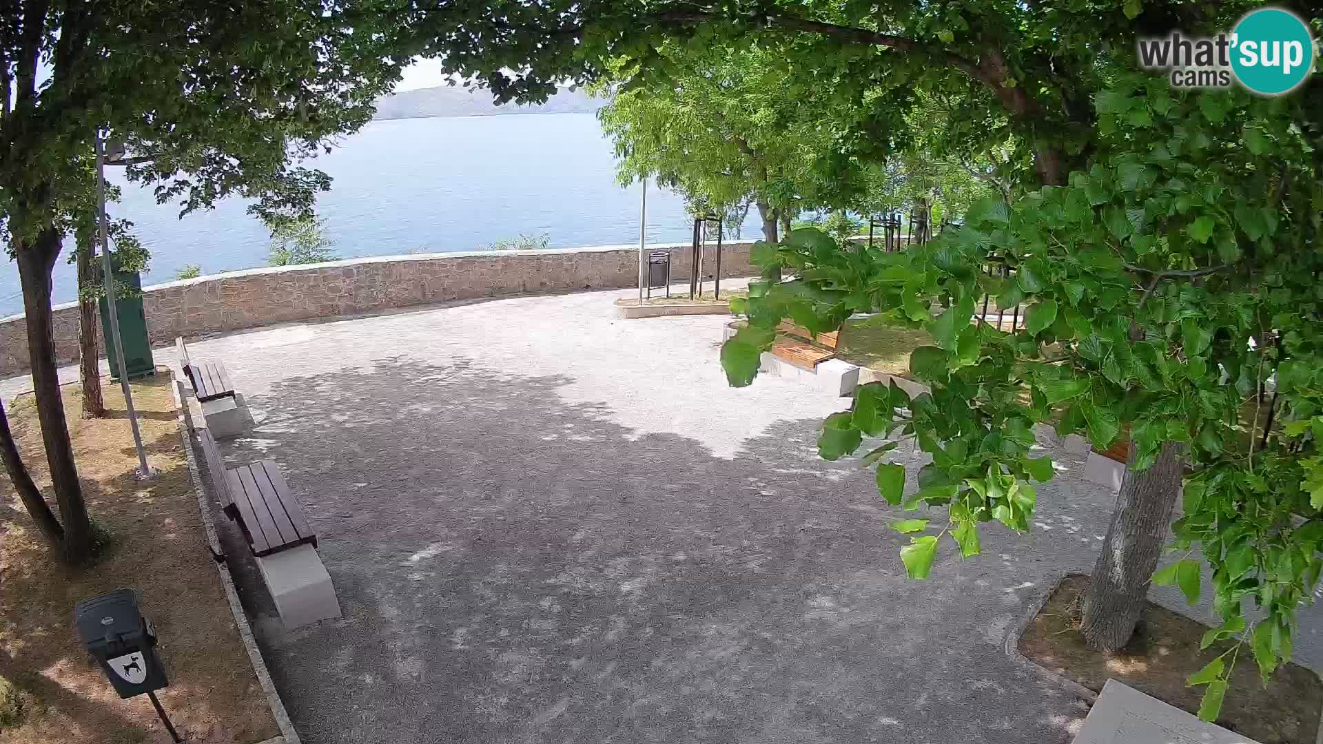 Senj Live Cam – Writers’ Park and the Velebit Channel