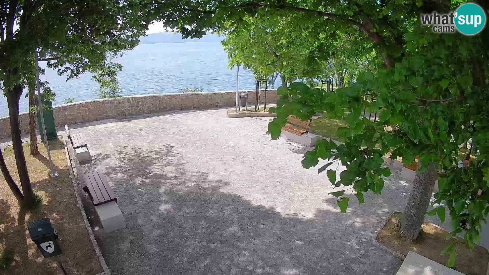 Senj Live Webcam – Schriftstellerpark und Velebit-Kanal